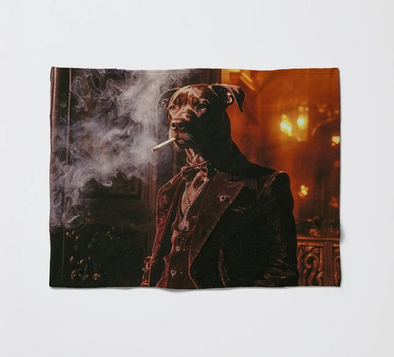 Léonard coperta in pile da Affiches Chien Originales – Dogland