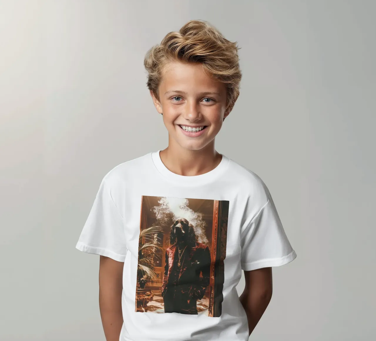 Lorenzo kids t-shirt by Affiches Chien Originales – Dogland