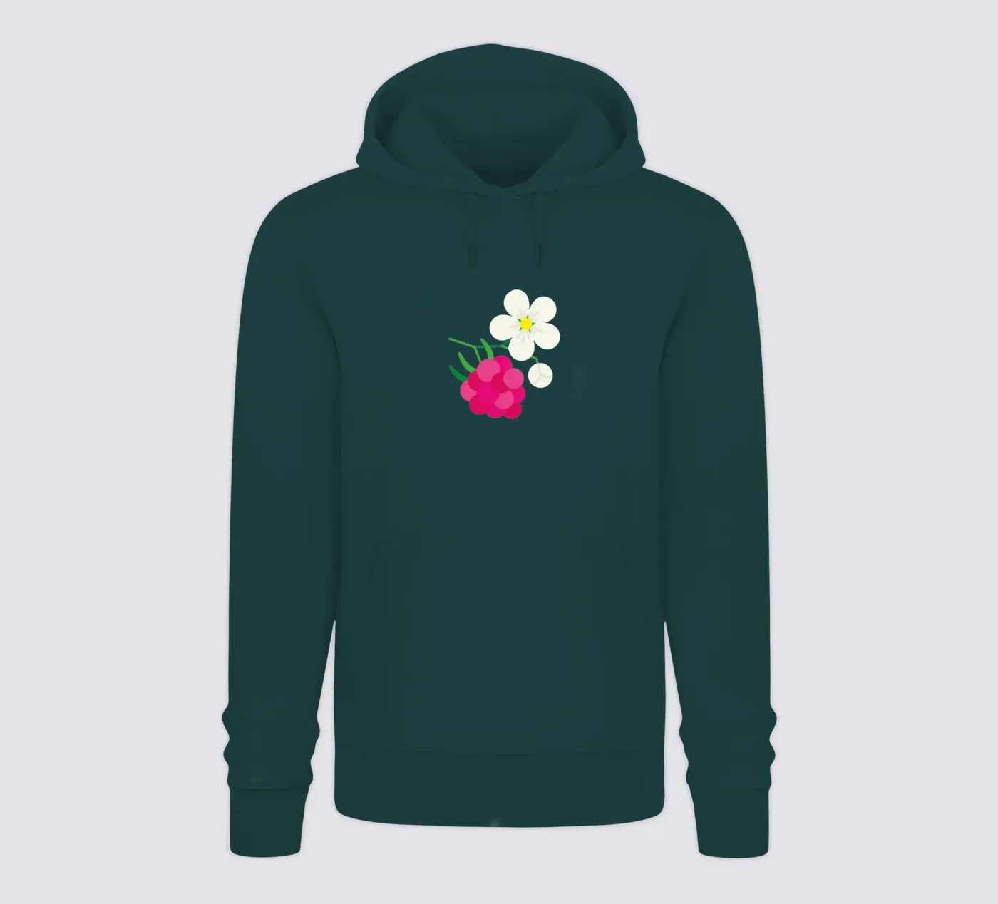Raspberry hoodie by Lidia Blomgren