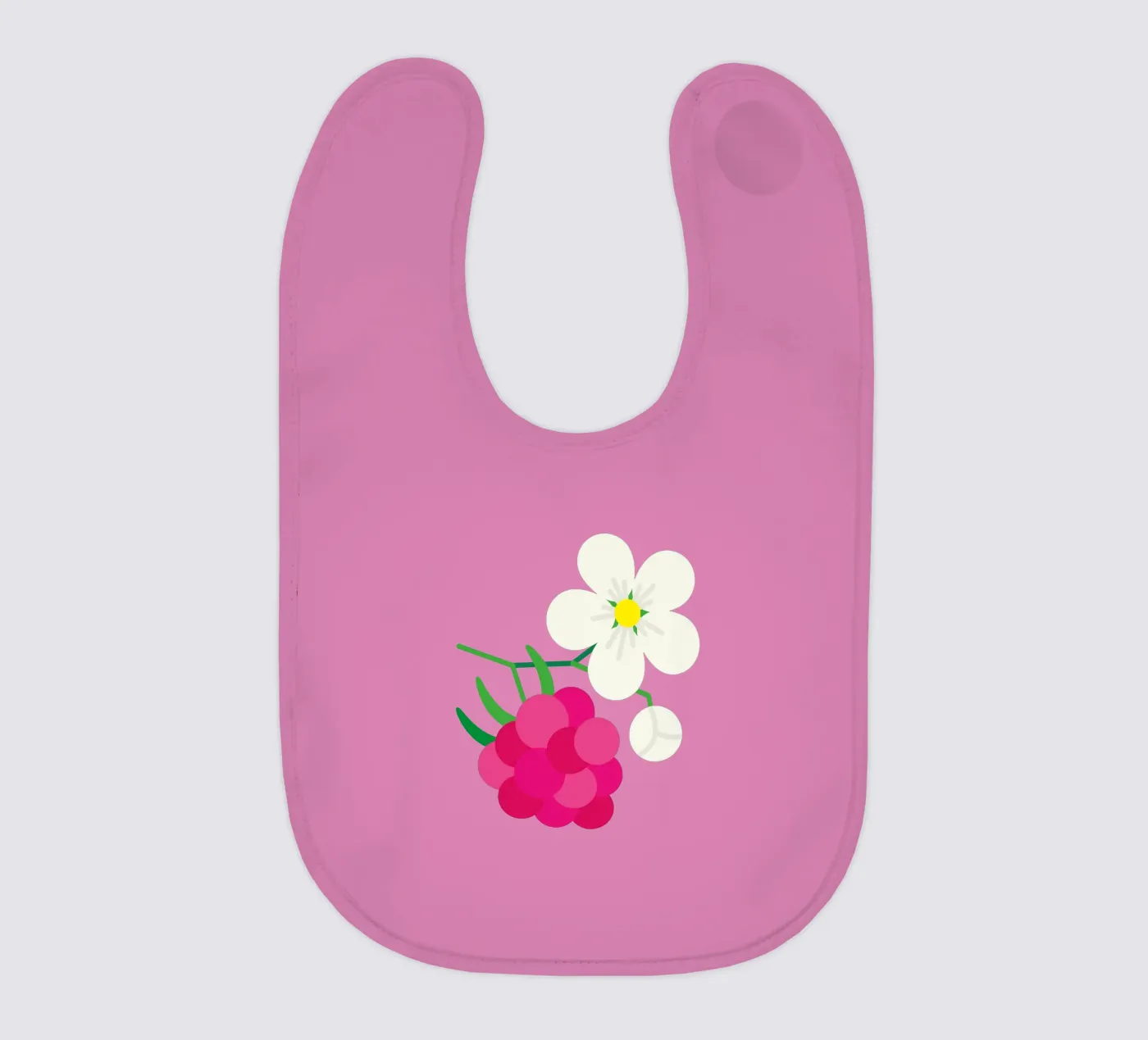 Raspberry baby bib by Lidia Blomgren