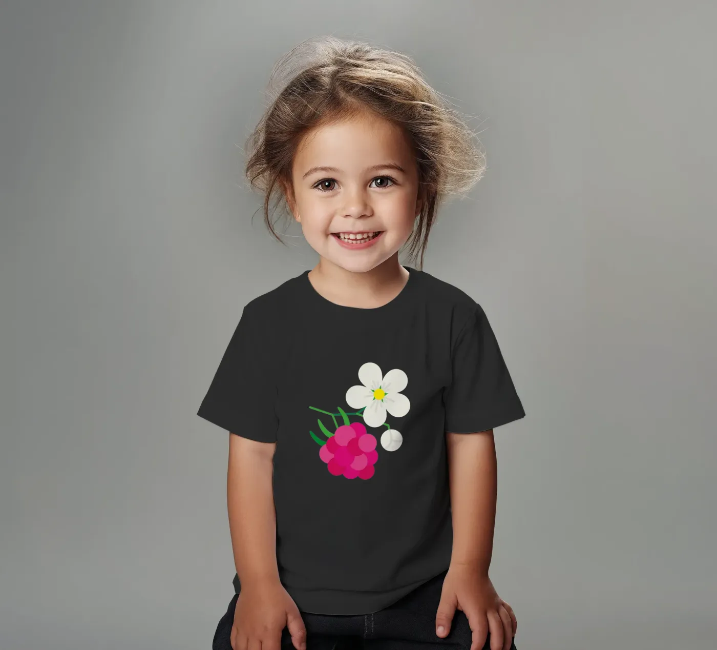 Raspberry kids t-shirt by Lidia Blomgren