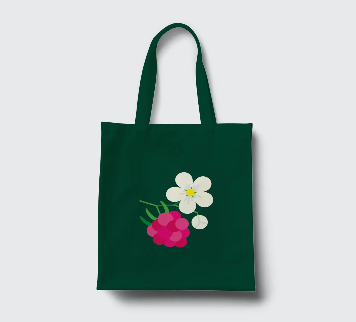 Raspberry tote bag by Lidia Blomgren
