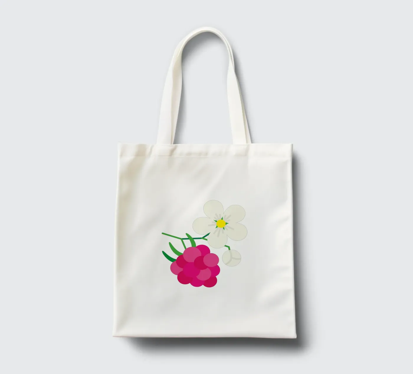 Raspberry tote bag by Lidia Blomgren