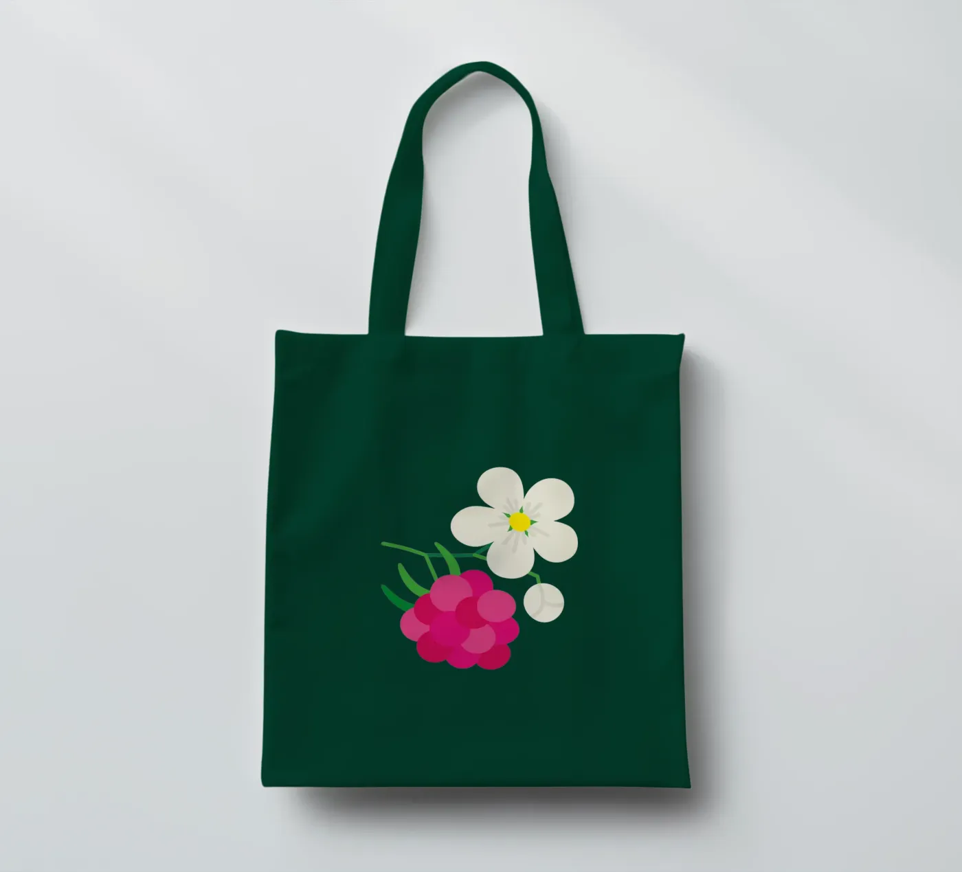 Raspberry tote bag by Lidia Blomgren