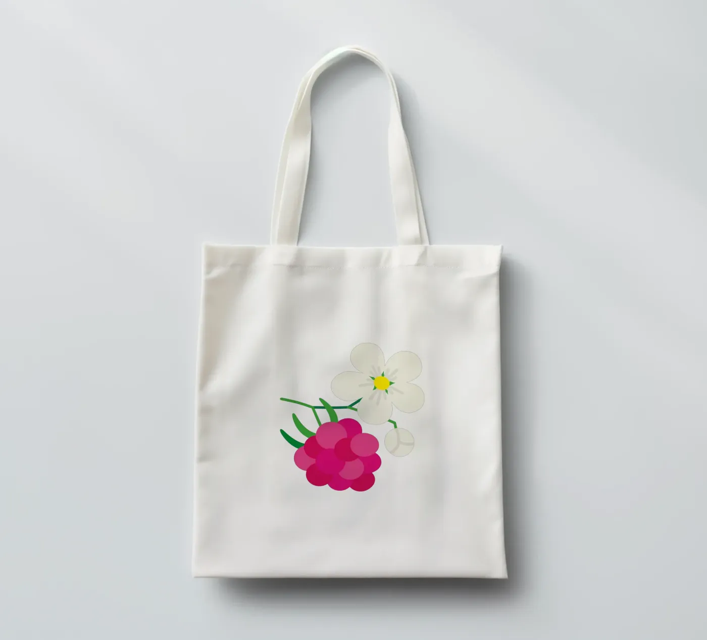 Raspberry tote bag by Lidia Blomgren