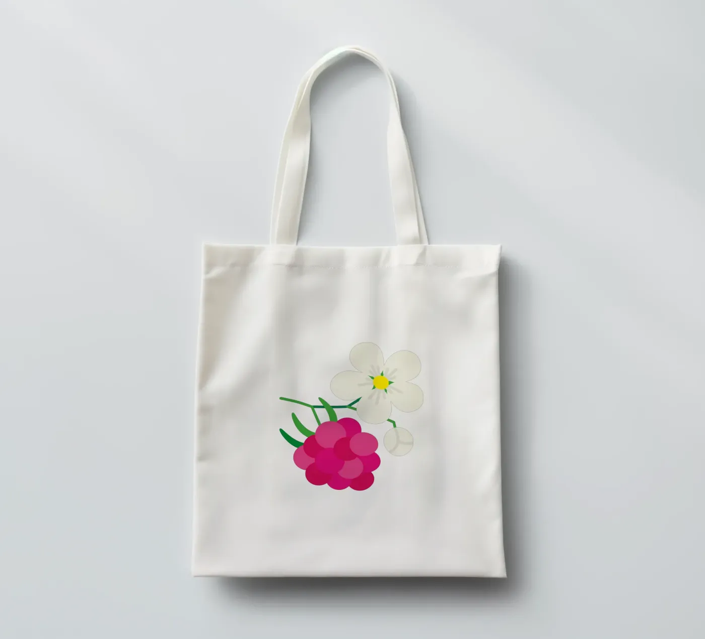 Raspberry tote bag by Lidia Blomgren