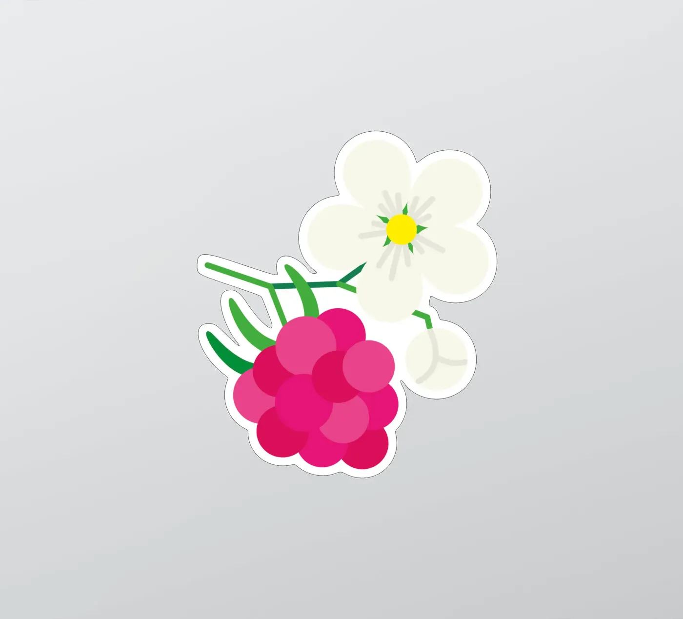 Raspberry Sticker von Lidia Blomgren