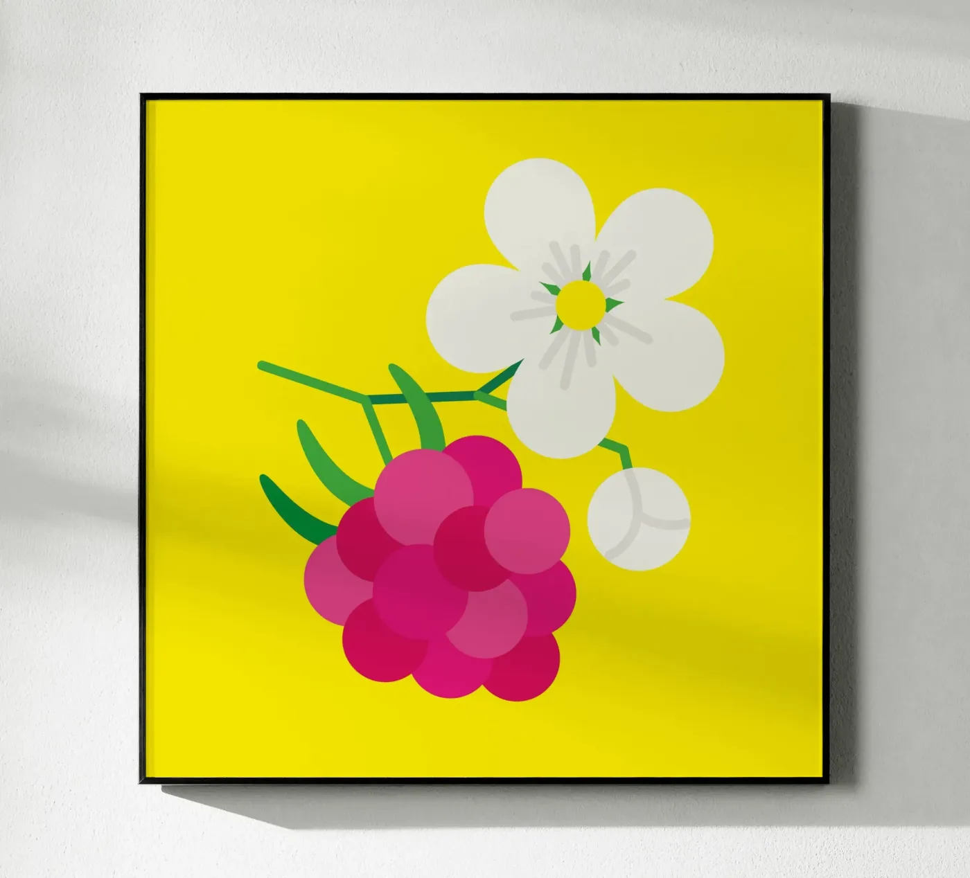 Raspberry acrylic glass by Lidia Blomgren