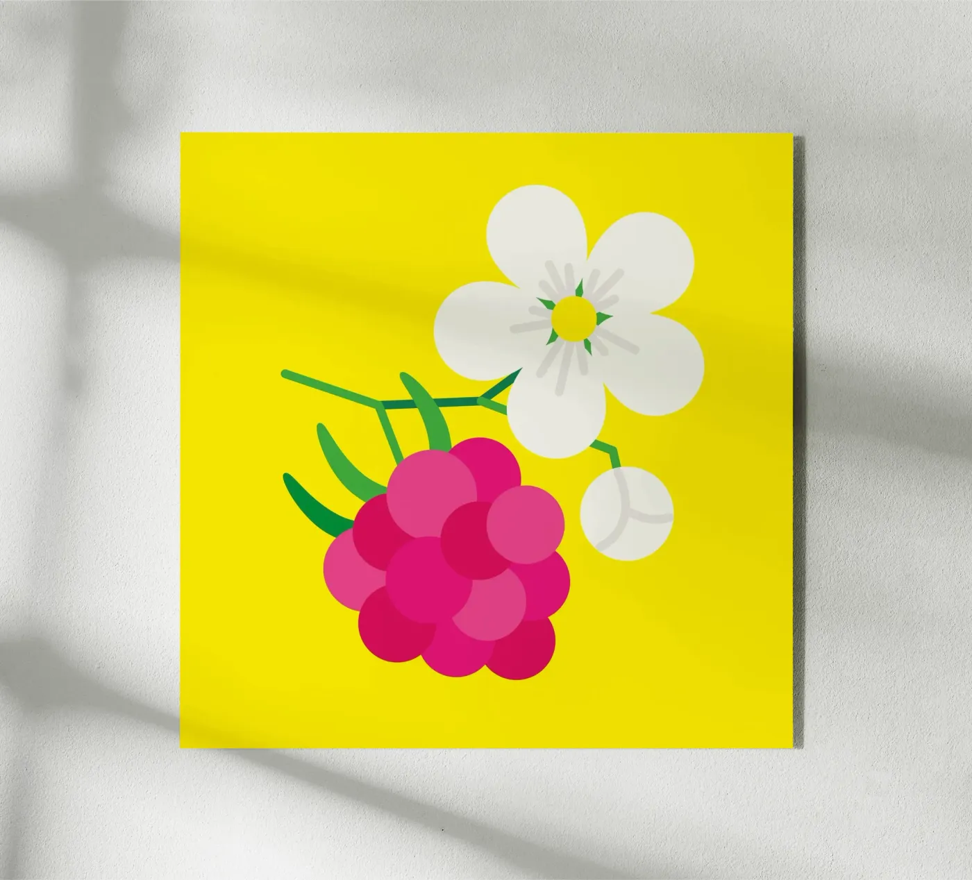 Raspberry acrylic glass by Lidia Blomgren