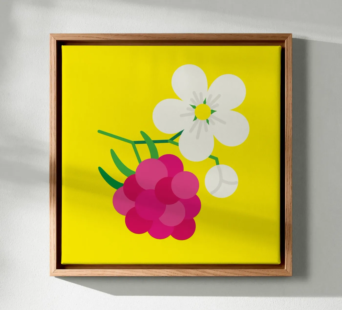 Raspberry canvas van Lidia Blomgren