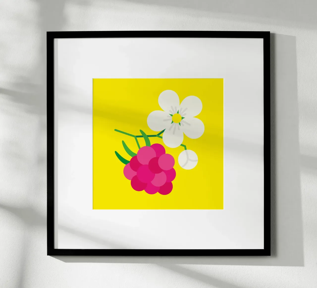 Raspberry poster by Lidia Blomgren