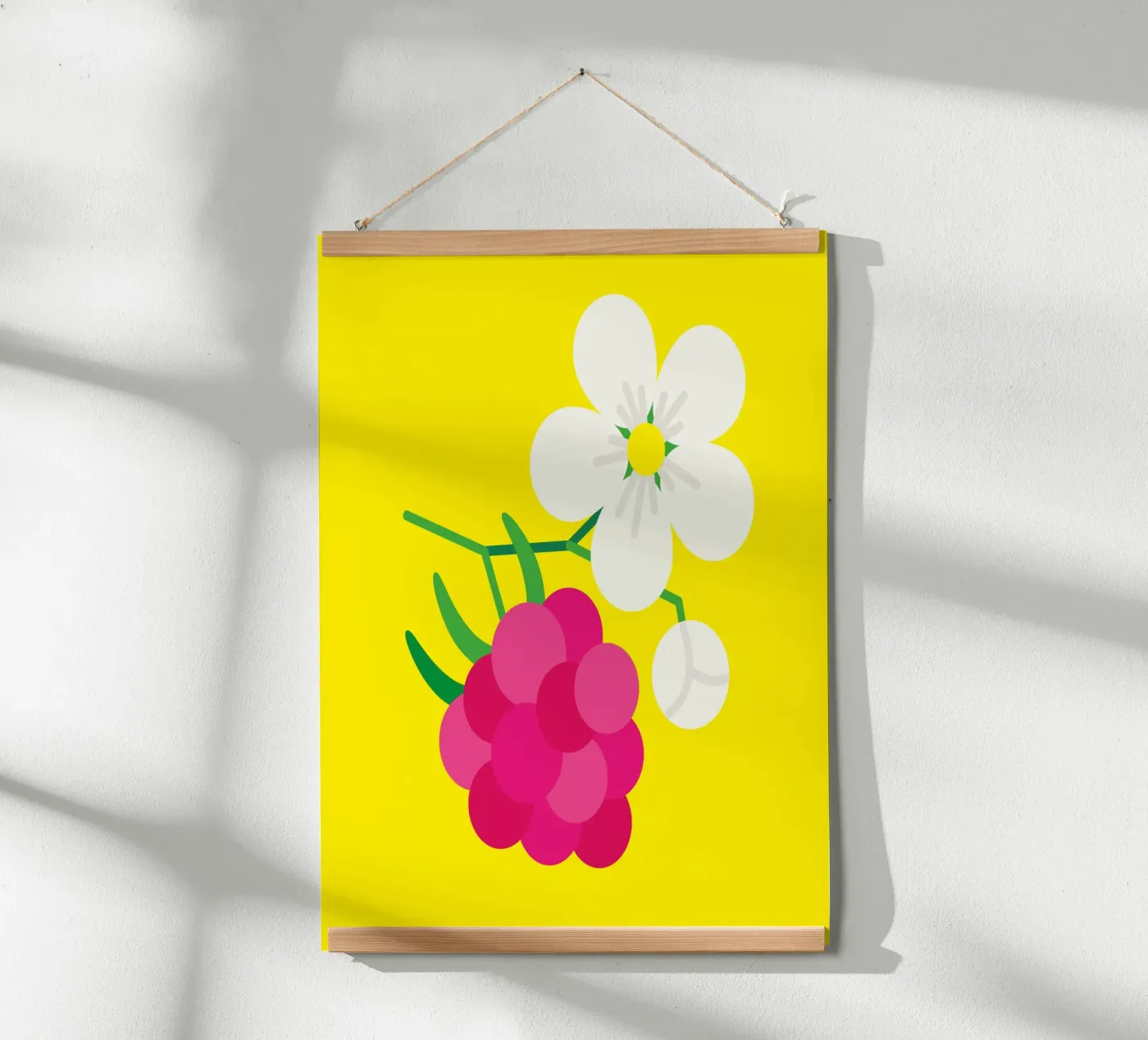 Raspberry Poster von Lidia Blomgren