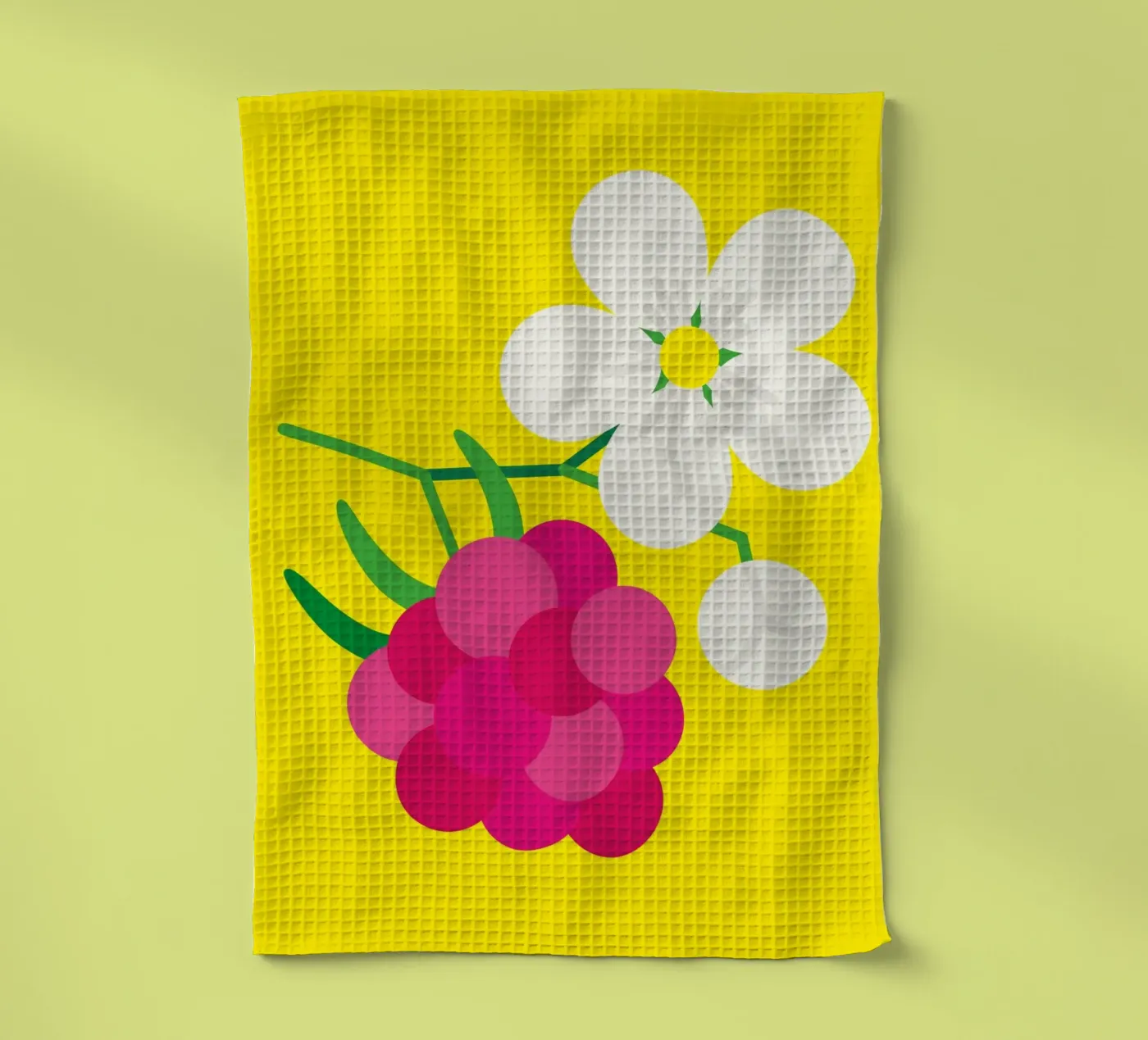 Framboos theedoek van Lidia Blomgren