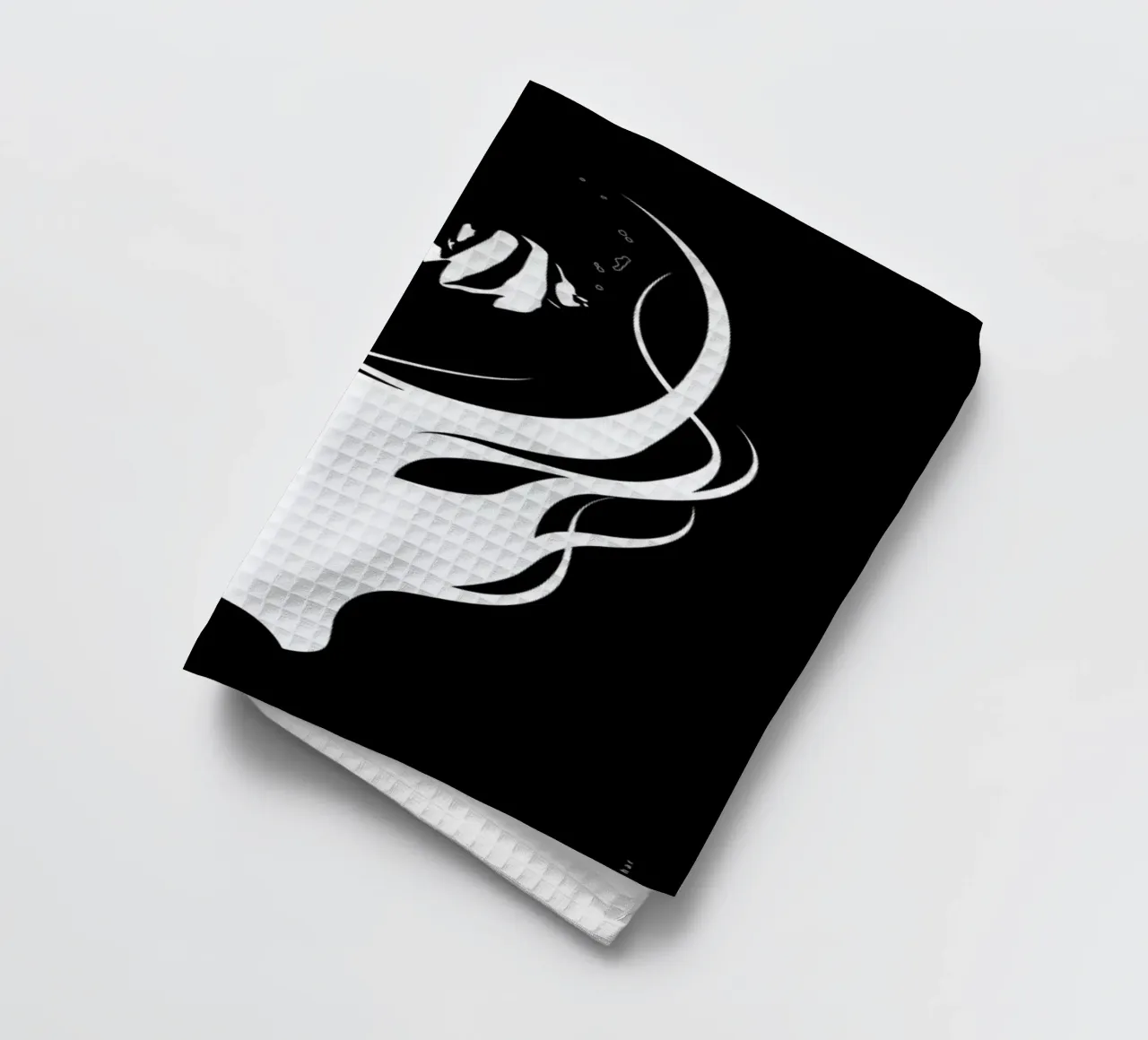 Black Sea tea towel by Bahar Seyedin