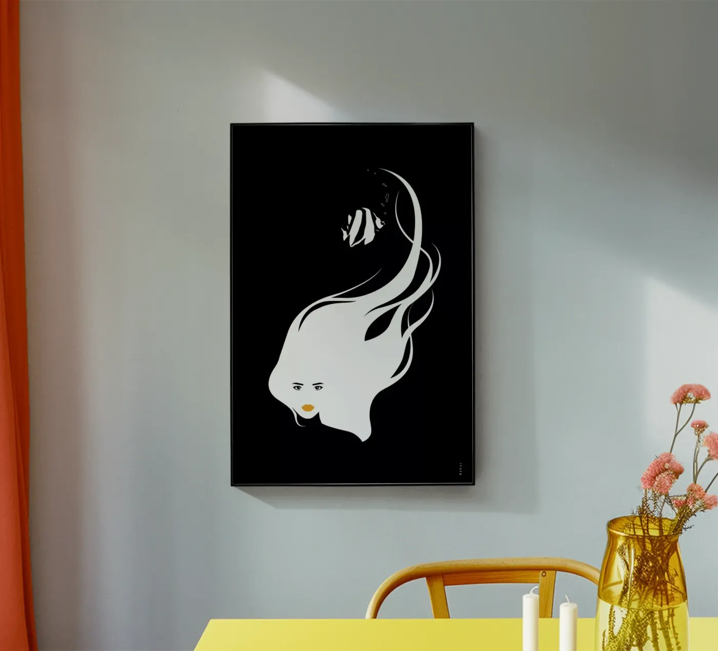 Black Sea acryl van Bahar Seyedin