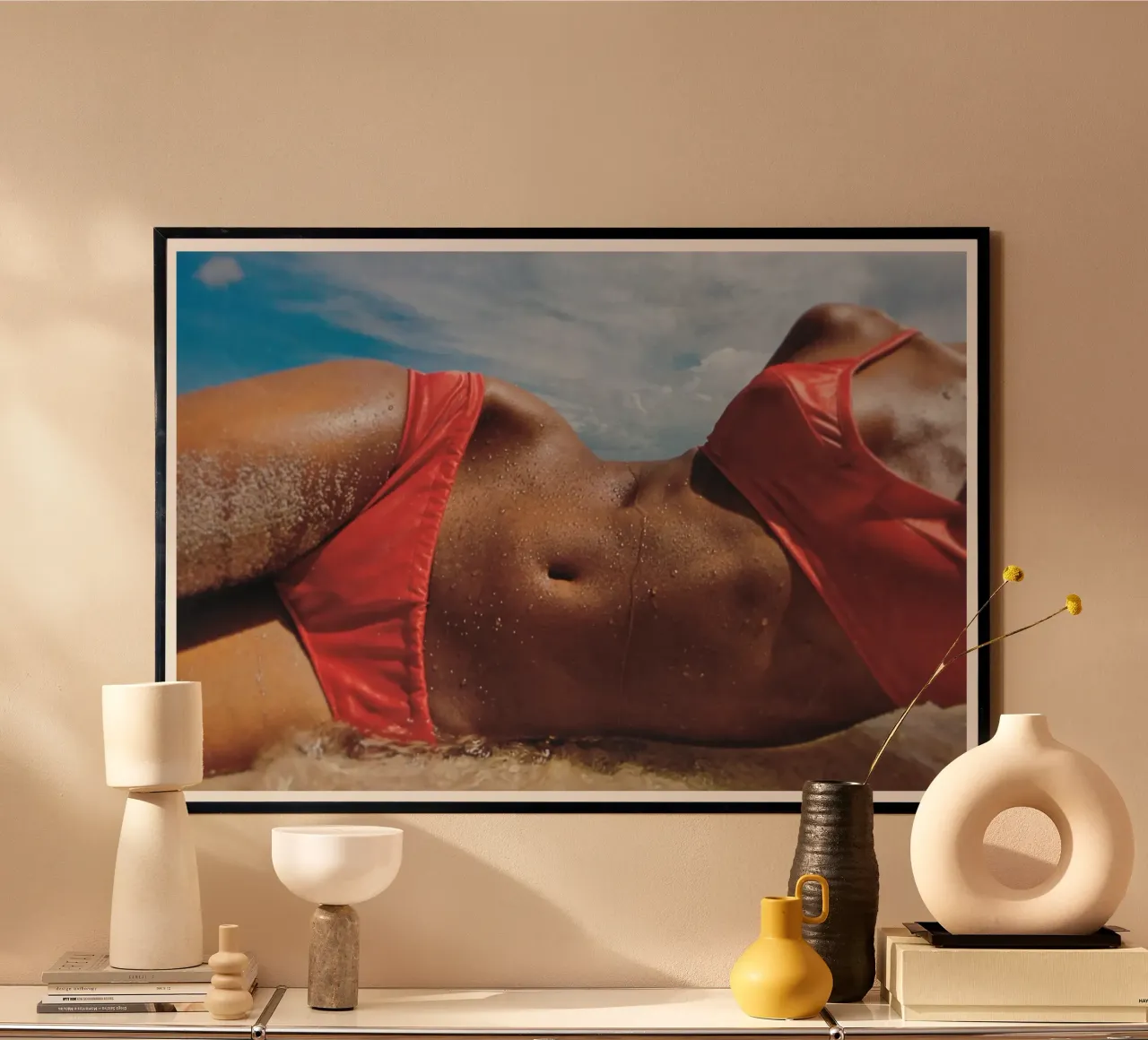 Retro-Bikini-Vibes Hahnemühle von Carinaprint