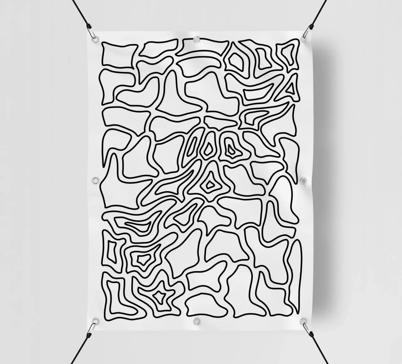 Motivo linea minimalista telo in pvc da MODERN NUANCE
