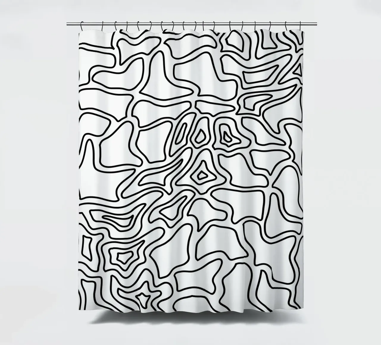 Minimalist Line Motif Duschvorhang von MODERN NUANCE