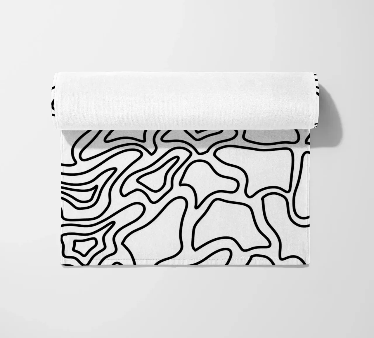 Minimalist Line Motif beach towel by MODERN NUANCE