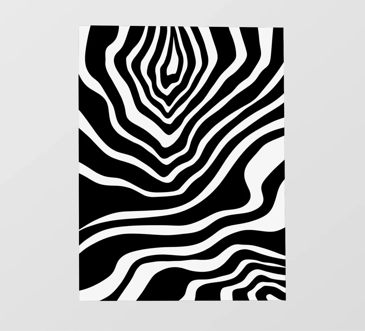 Minimalist Zebra Motif Backlit Folie von MODERN NUANCE