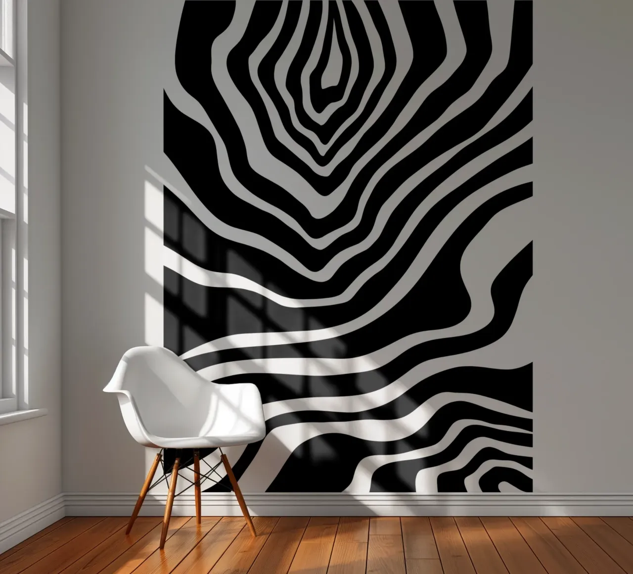 Minimalist Zebra Motif photo wallpaper by MODERN NUANCE