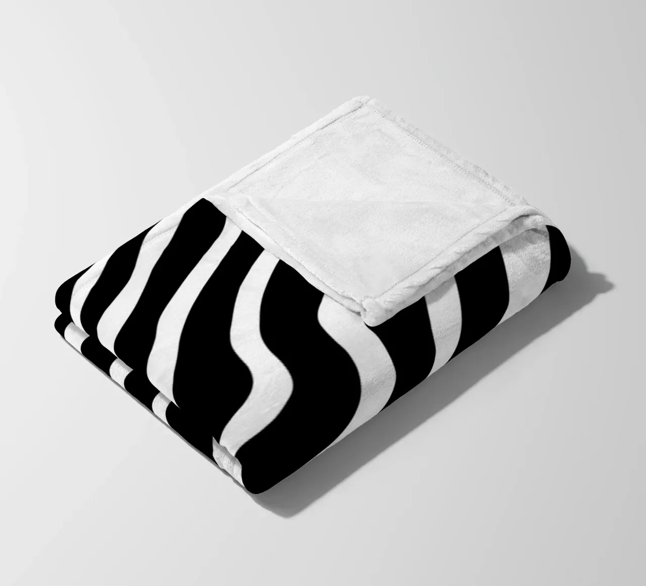 Motivo Zebra minimalista coperta in pile da MODERN NUANCE
