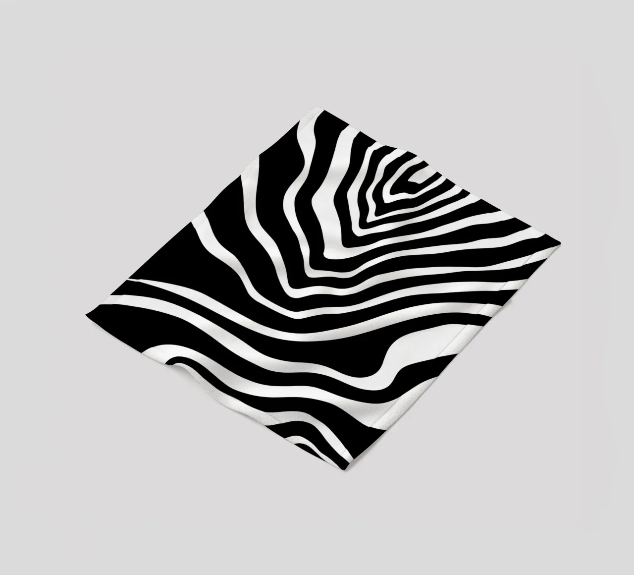 Motivo Zebra minimalista coperta in pile da MODERN NUANCE