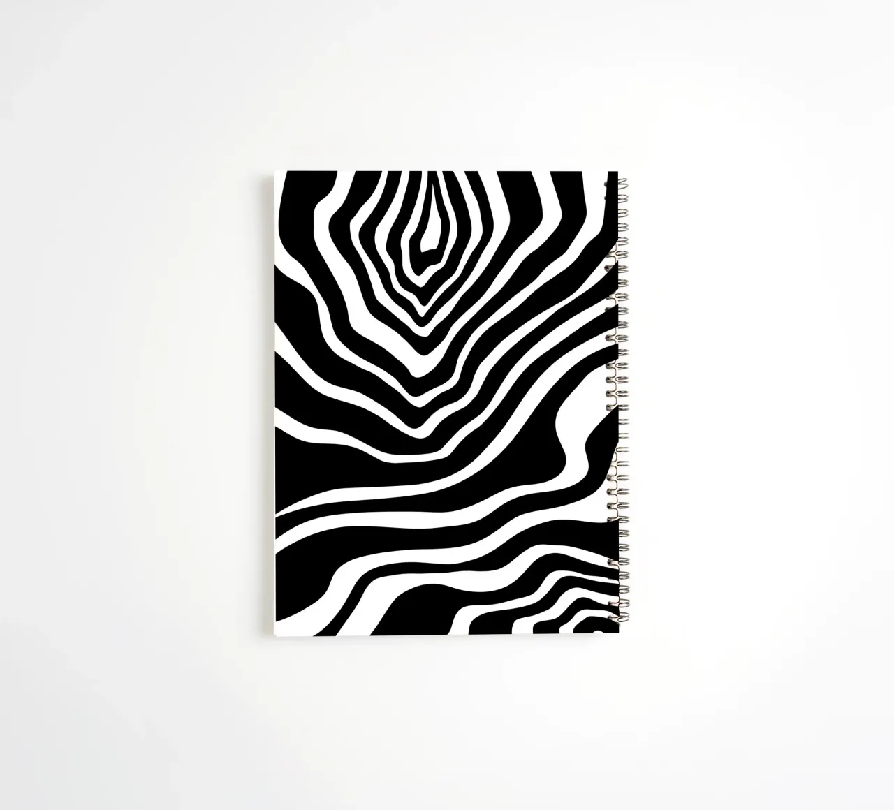 Minimalist Zebra Motif spiral notebook by MODERN NUANCE