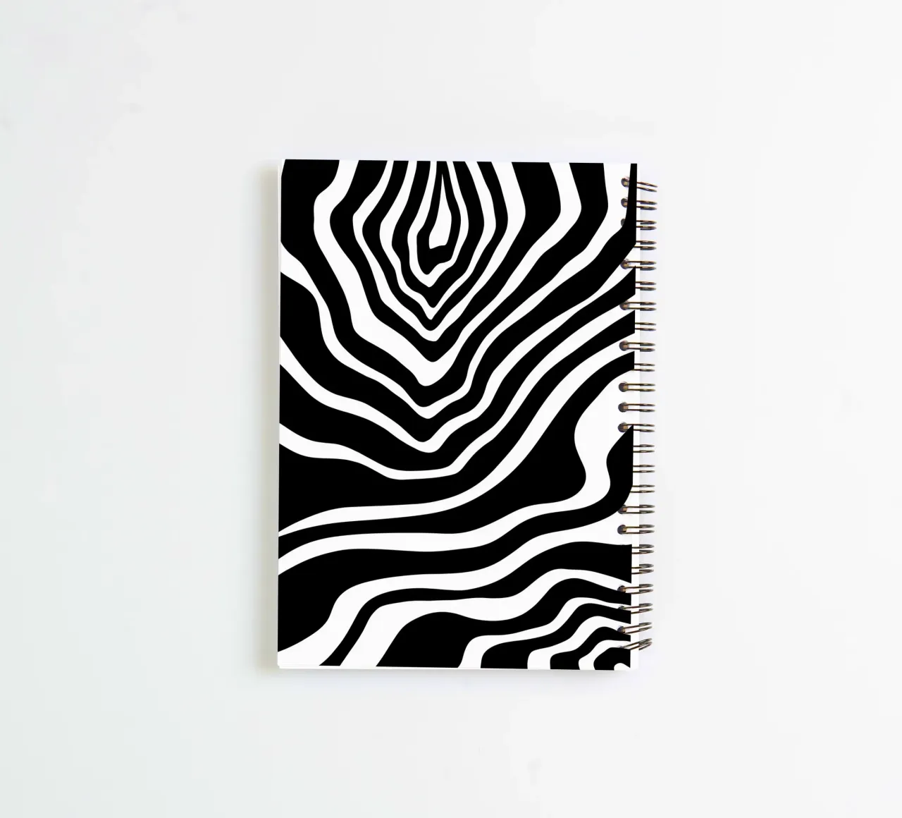 Minimalist Zebra Motif spiral notebook by MODERN NUANCE