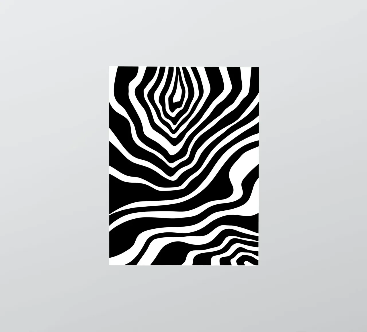 Minimalist Zebra Motif sticker by MODERN NUANCE
