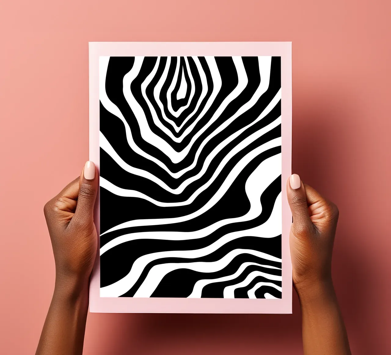 Minimalist Zebra Motif sticker sheet by MODERN NUANCE