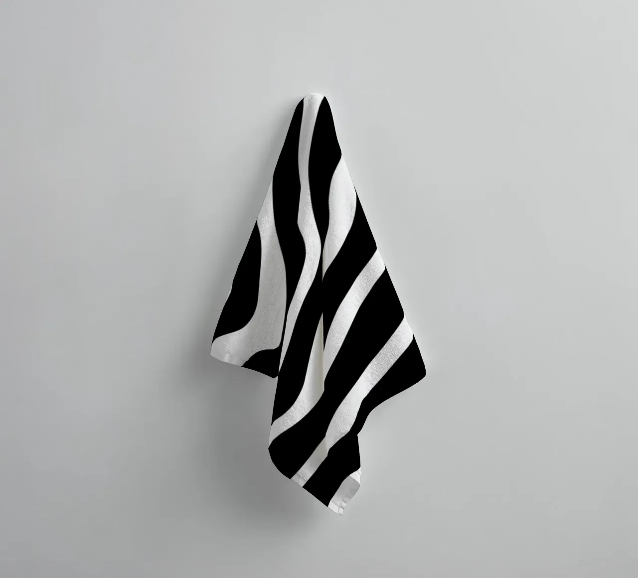 Minimalist Zebra Motif towel by MODERN NUANCE
