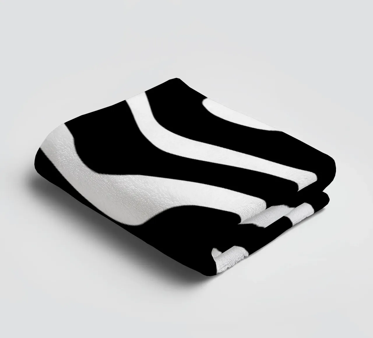 Minimalist Zebra Motif towel by MODERN NUANCE