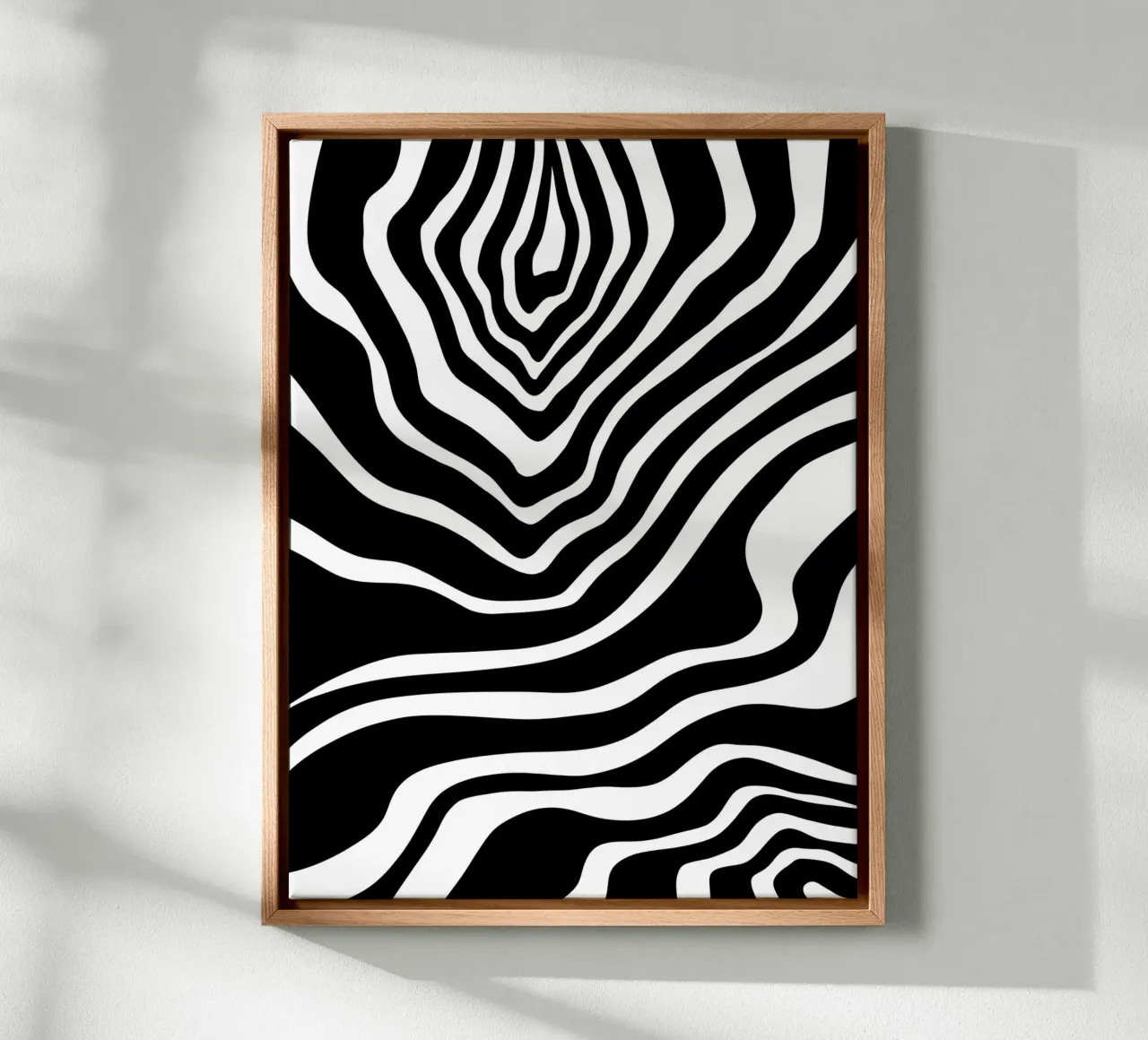 Minimalist Zebra Motif canvas by MODERN NUANCE