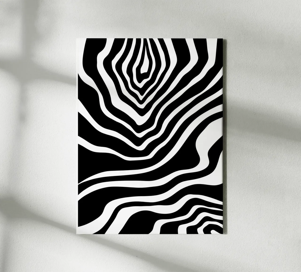 Minimalist Zebra Motif canvas by MODERN NUANCE