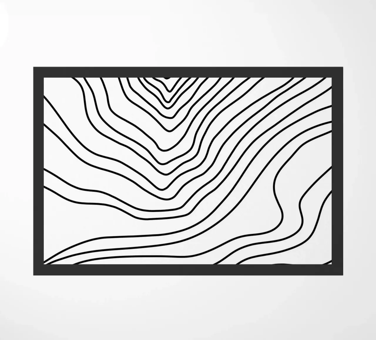 Linee nere minimaliste zerbino da MODERN NUANCE