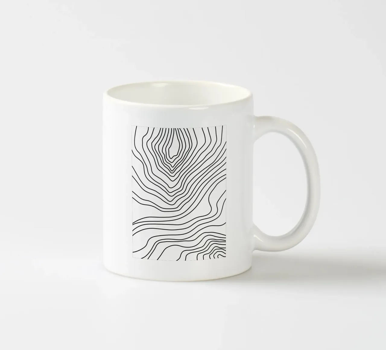 Linee nere minimaliste tazza in ceramica da MODERN NUANCE