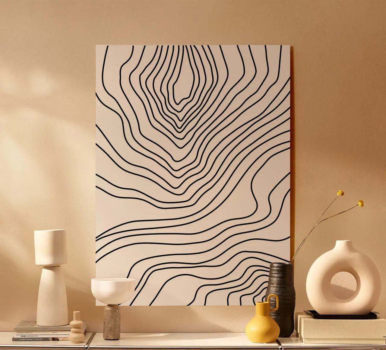 Linee nere minimaliste plexiglass da MODERN NUANCE