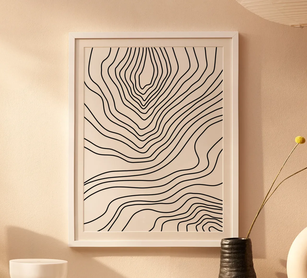 Linee nere minimaliste carta hahnemühle da MODERN NUANCE