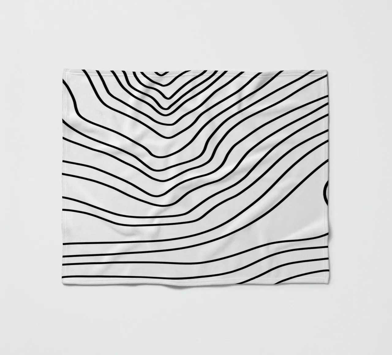 Linee nere minimaliste coperta in pile da MODERN NUANCE
