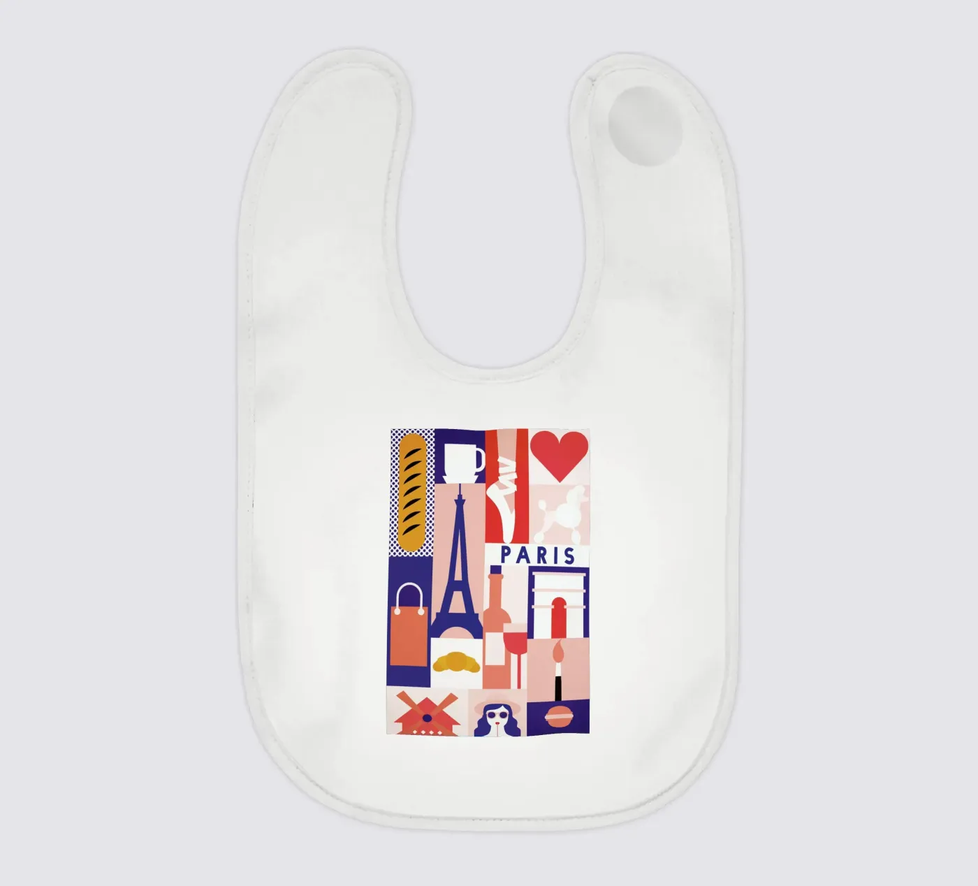 Iconic Paris bavaglino da The Cartography Collection