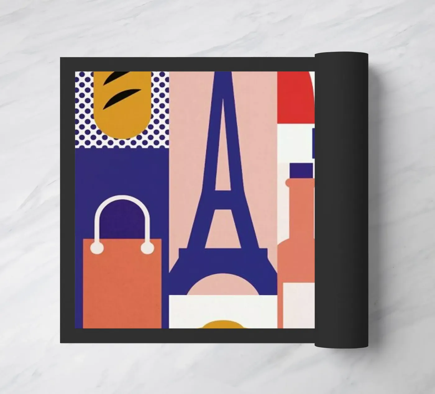 Iconic Paris deurmat van The Cartography Collection