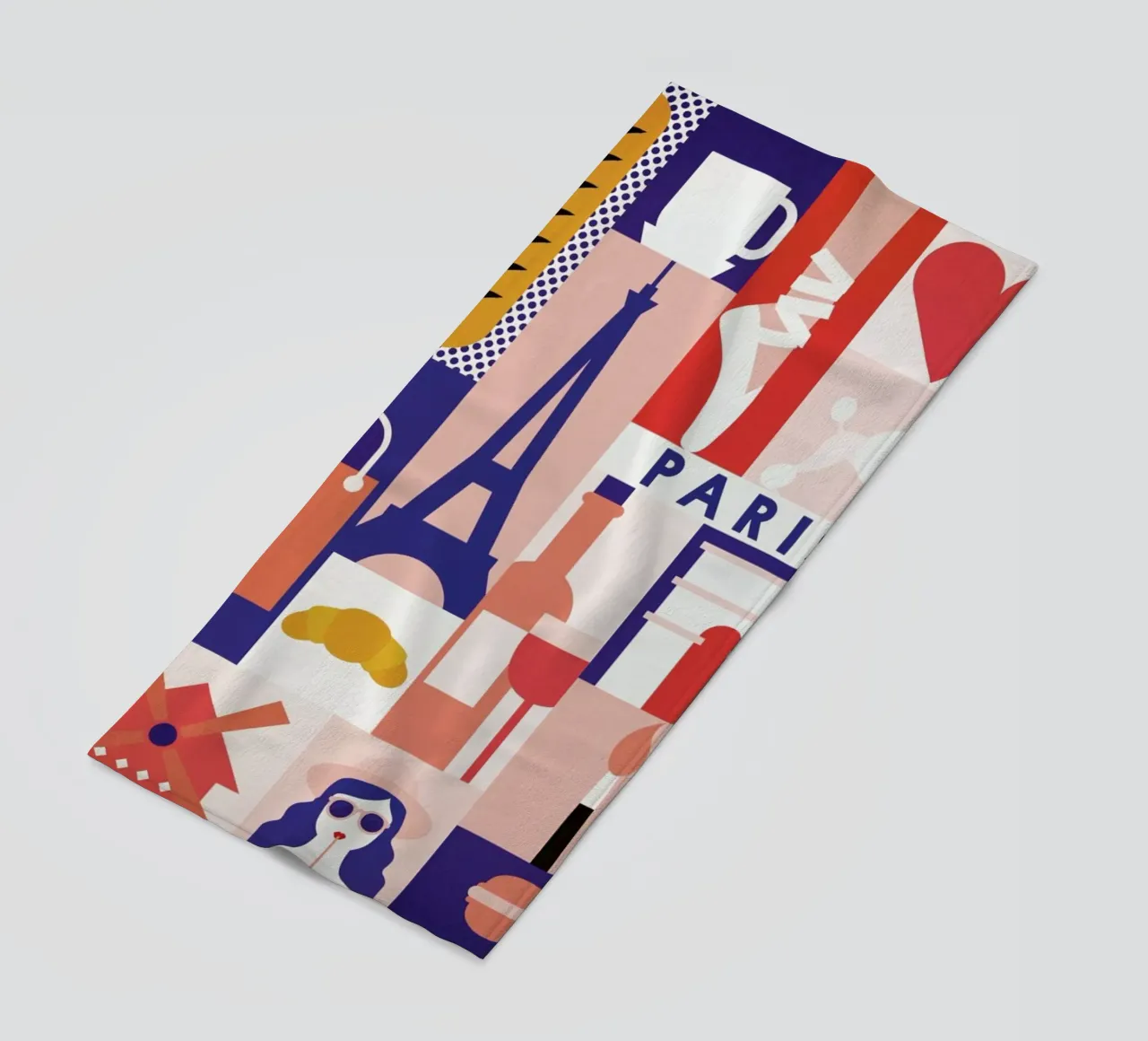 Iconic Paris telo mare da The Cartography Collection