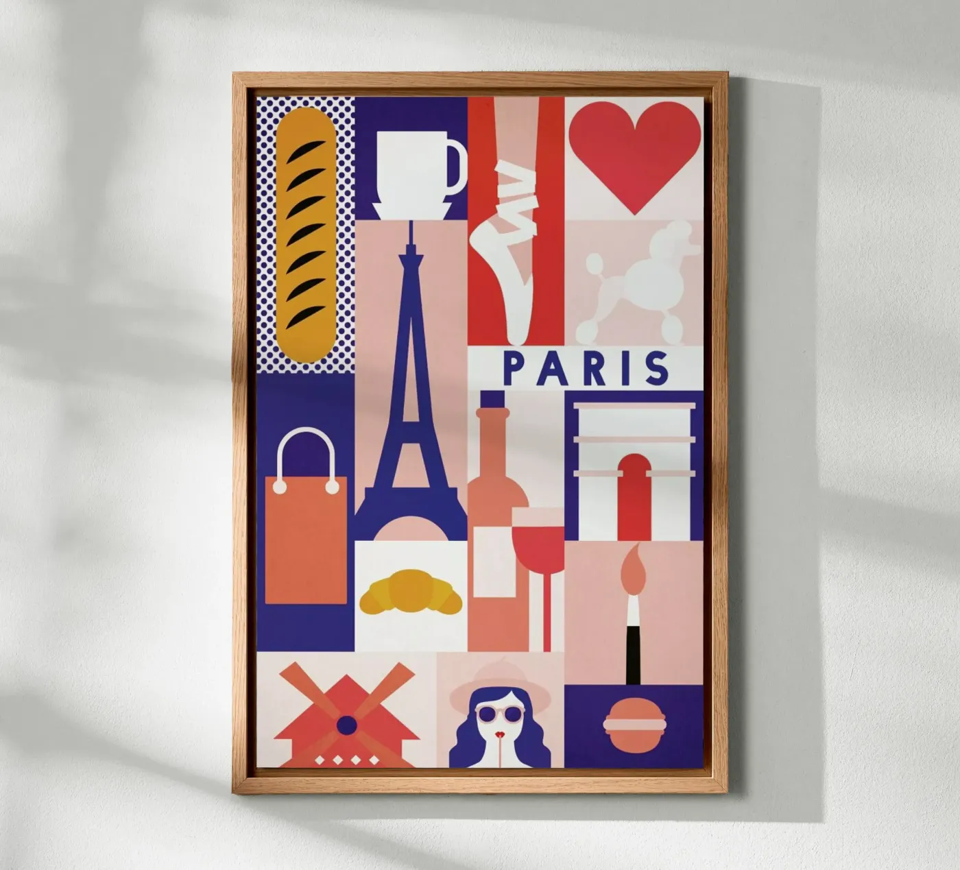 Iconic Paris pannello forex da The Cartography Collection