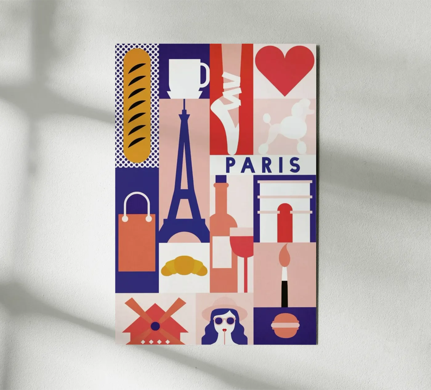 Iconic Paris pannello forex da The Cartography Collection