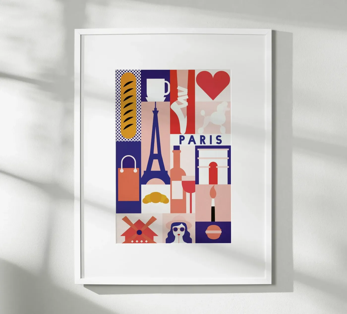 Iconic Paris poster da The Cartography Collection