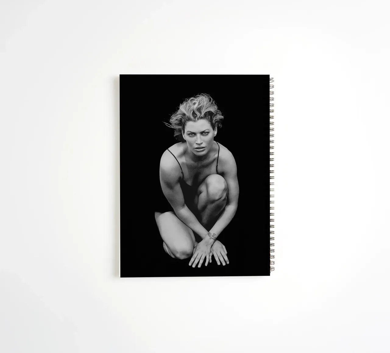 Model Carre Otis B&W spiral notebook by Carinaprint