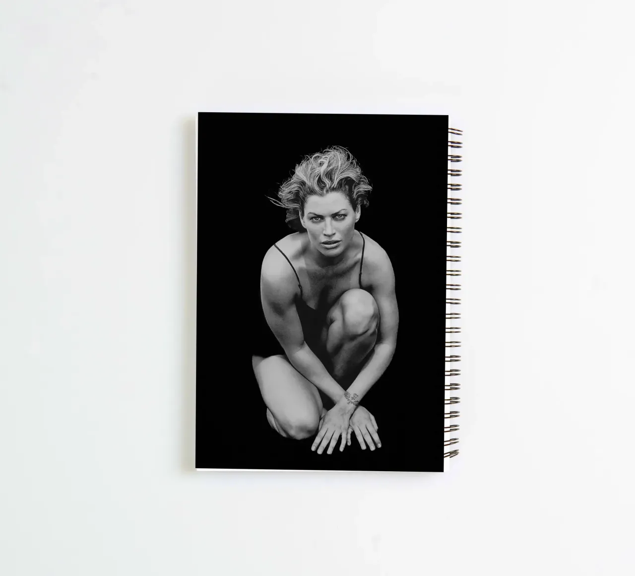 Model Carre Otis B&W spiral notebook by Carinaprint