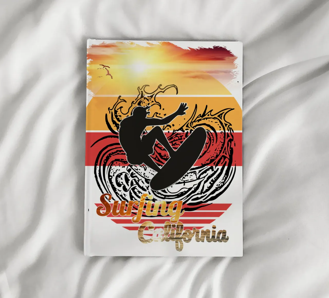 Surf Life Oval 2a - Summer Sun Vibes 14b notebook by surfer28