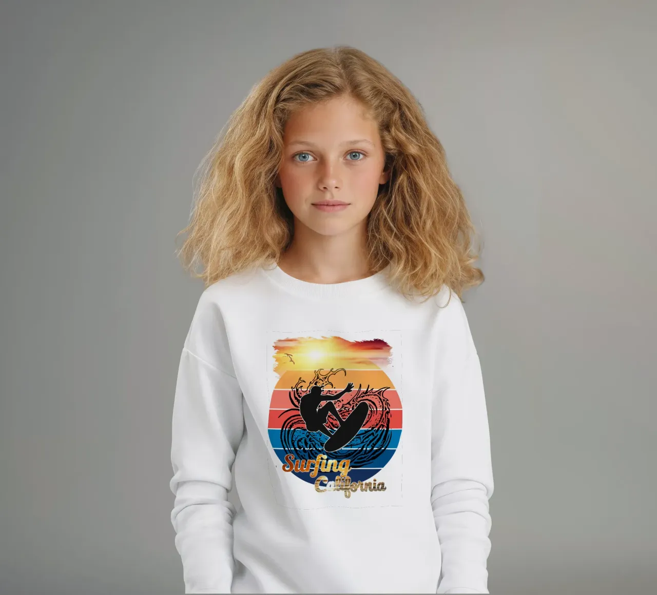Surf Life Oval 2a - Summer Sun Vibes 13b felpa bambino da surfer28